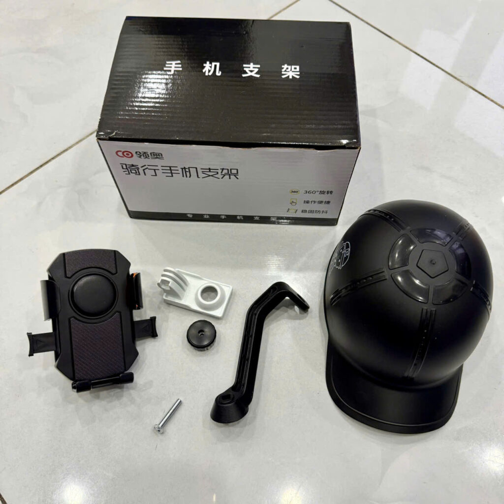 Kệ Xe Máy đỡ Điện Thoại Chân Gương MT-831 có mủ