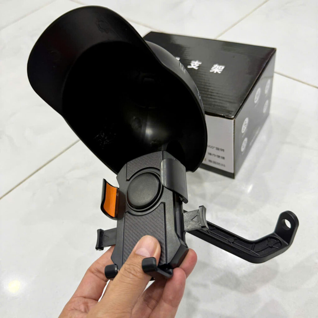 Kệ Xe Máy đỡ Điện Thoại Chân Gương MT-831 có mủ