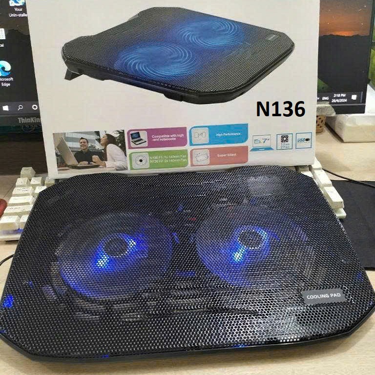 Đế Tản Nhiệt Laptop N136 (2 Fan)