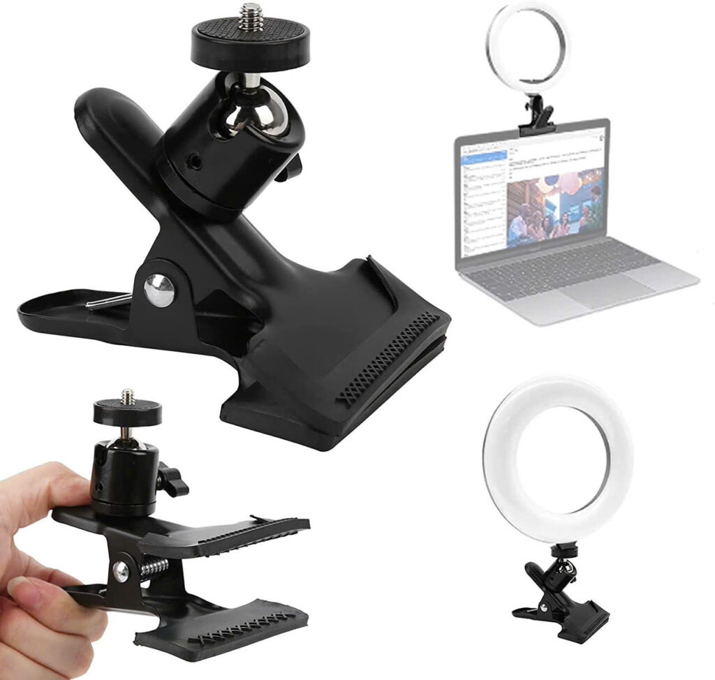 Kệ Kẹp đa năng kim loại đầu bi xoay 360 độ KG0-1 gắn điện thoại, camera hành động, gimbal, đèn livetream, cam hành trình ô tô
