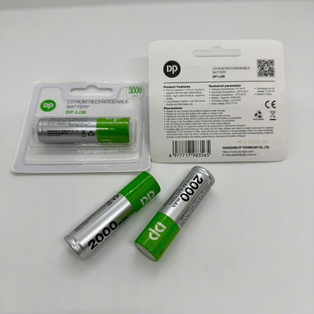 Pin Sạc 3v7 18650 DP 2.000mah
