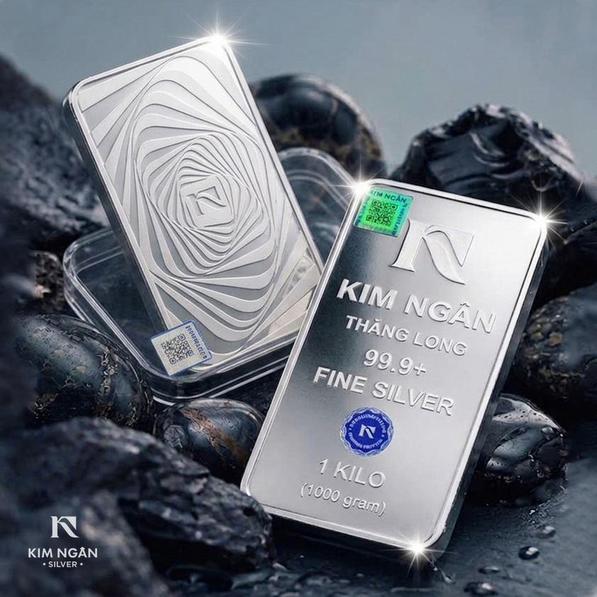 Bạc thỏi Kim Ngân Thăng Long 99.99 - 1 KILO