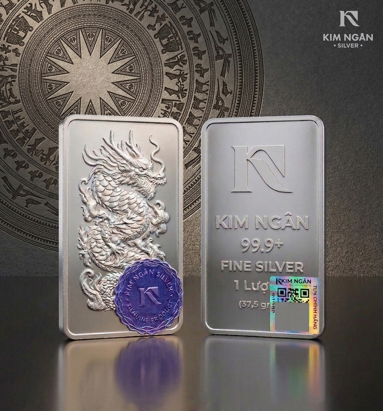 Bạc thỏi Kim Ngân 99.99 - 1 lượng