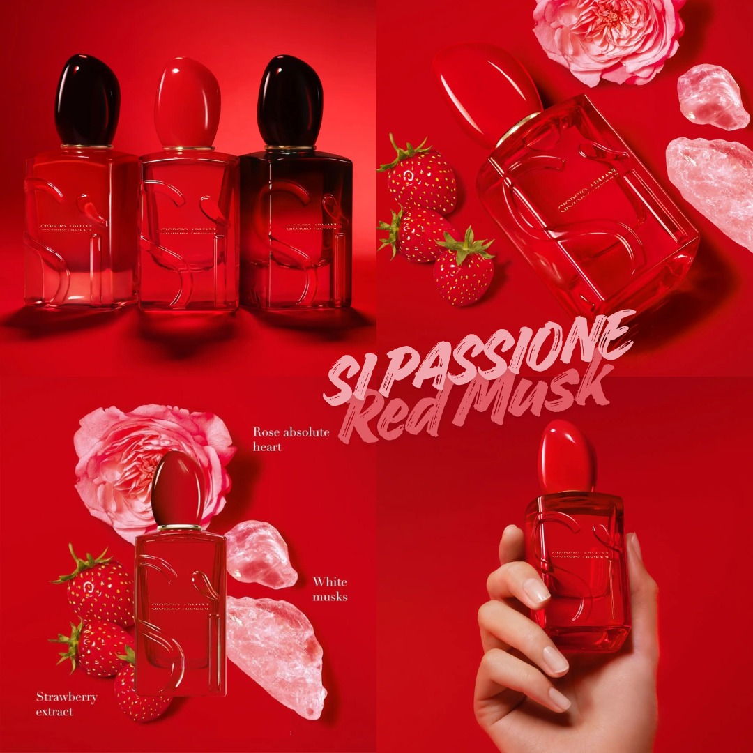 SÌ PASSIONE RED MUSK – Khi đam mê trở thành nhịp đập trên làn da.