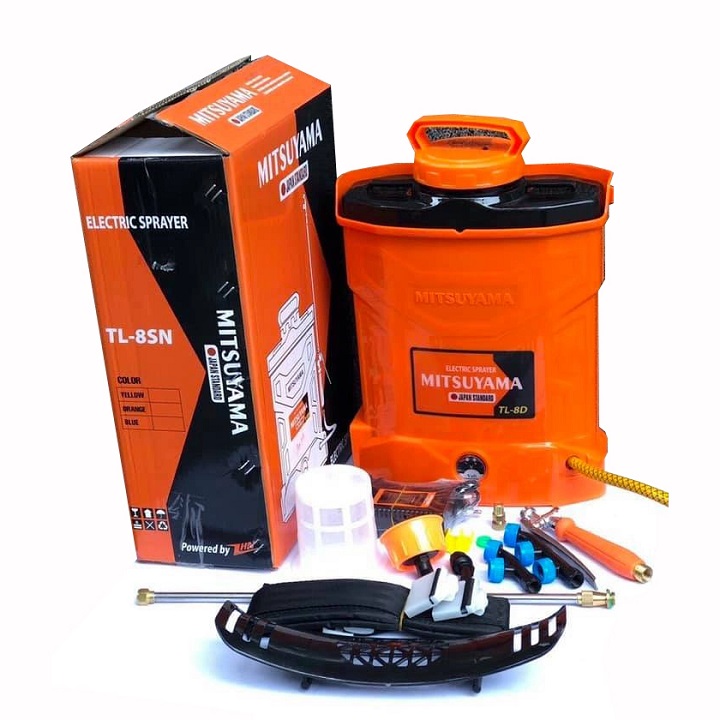 Bình phun xịt chạy điện 8L Mitsuyama TL-8D
