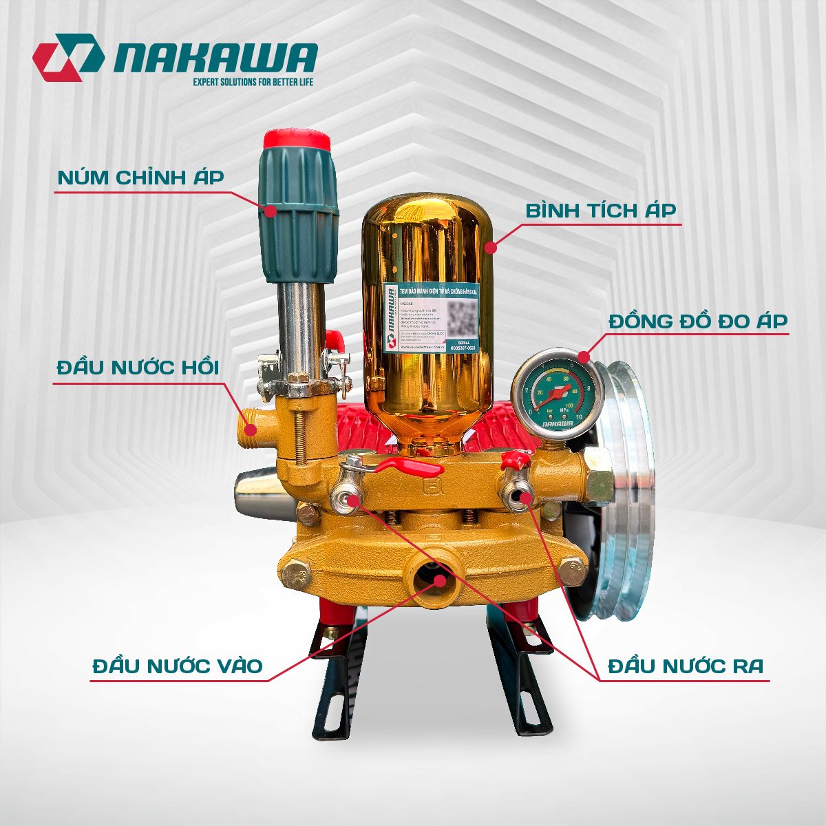 Đầu phun áp lực 1.5Hp NAKAWA NK2245