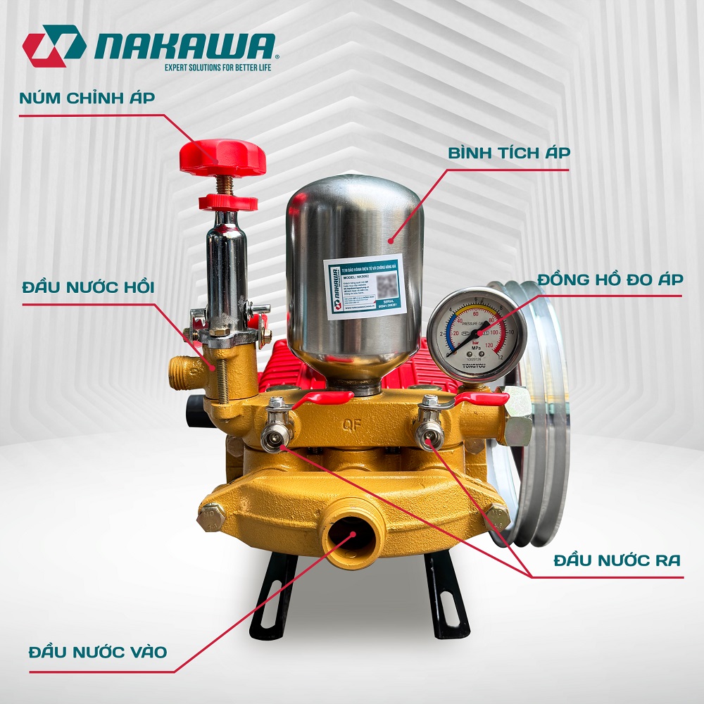 Đầu Phun Xịt Nakawa 3Hp NK-3052
