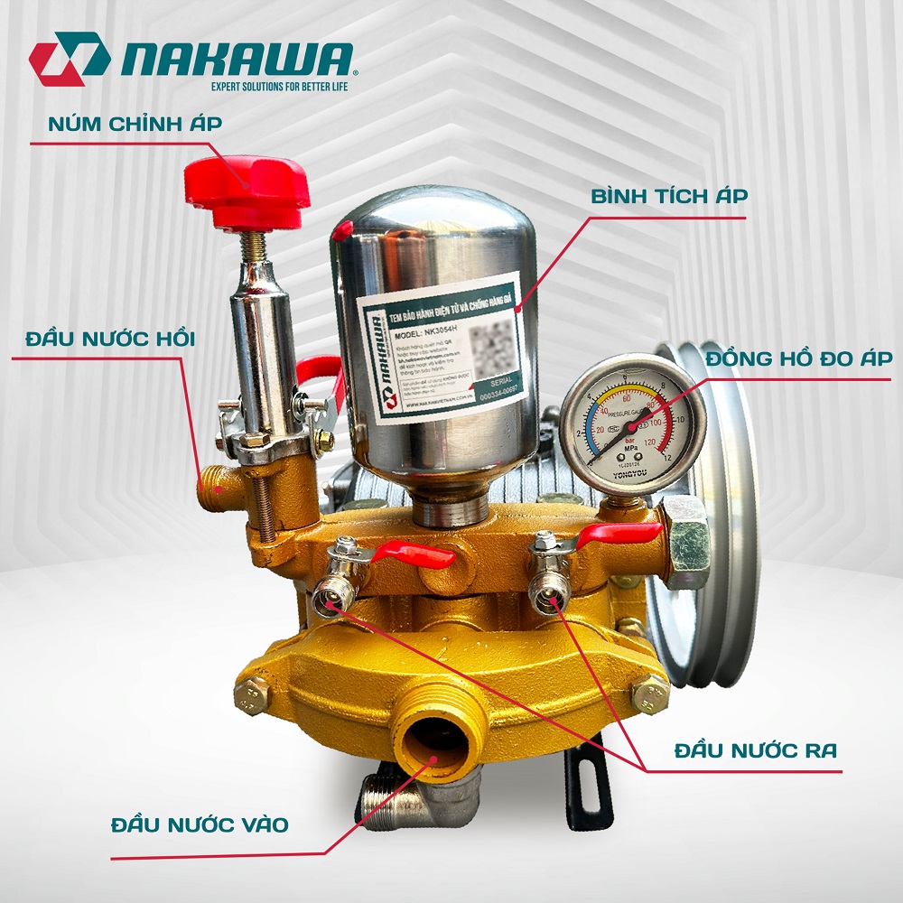 Đầu Phun Áp Lực 3HP Nakawa NK3054H