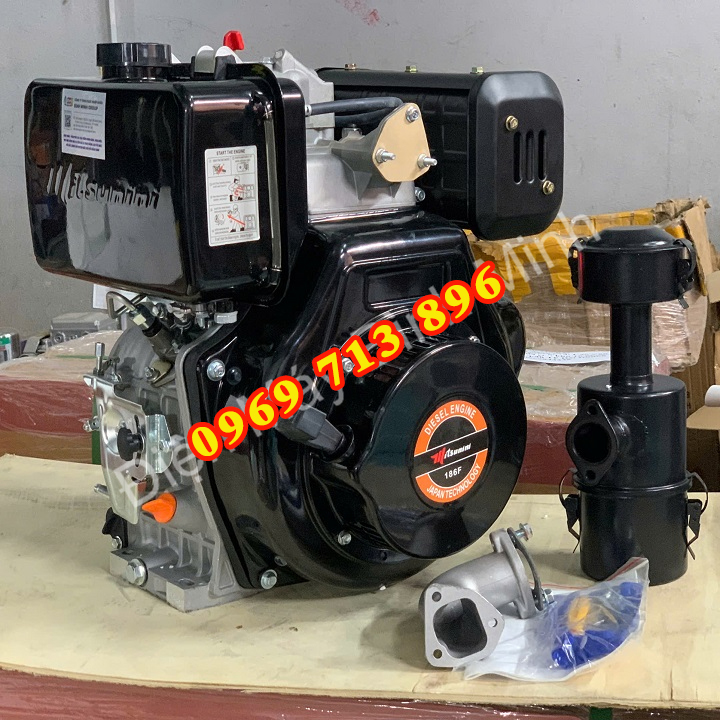 Động Cơ Dầu 9HP Mitsunini 186F