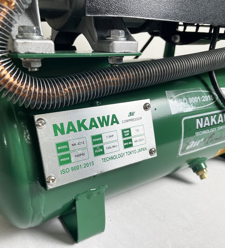 Máy nén khí có dầu 1.5HP 12L Nakawa NK-4212