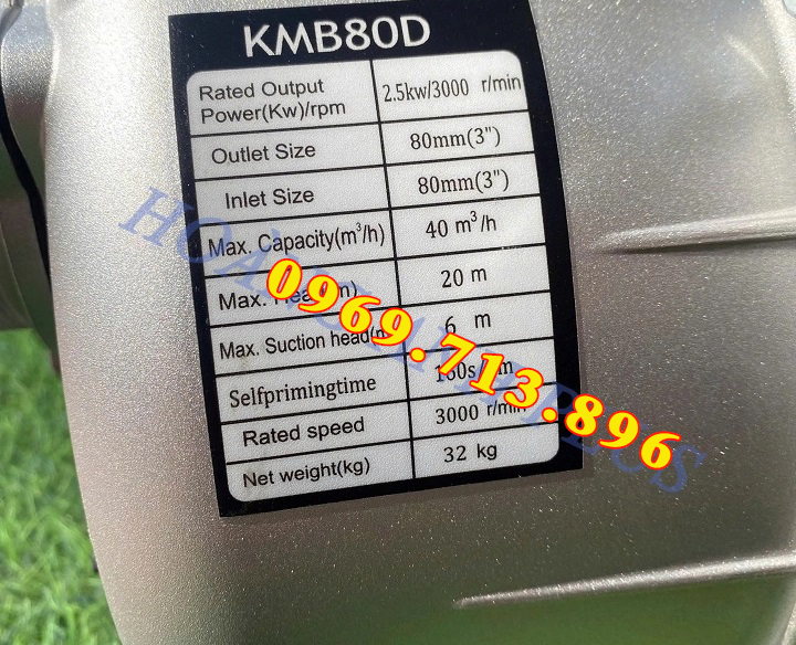 Máy Bơm Nước Chạy Dầu Kamastsu KMB80D