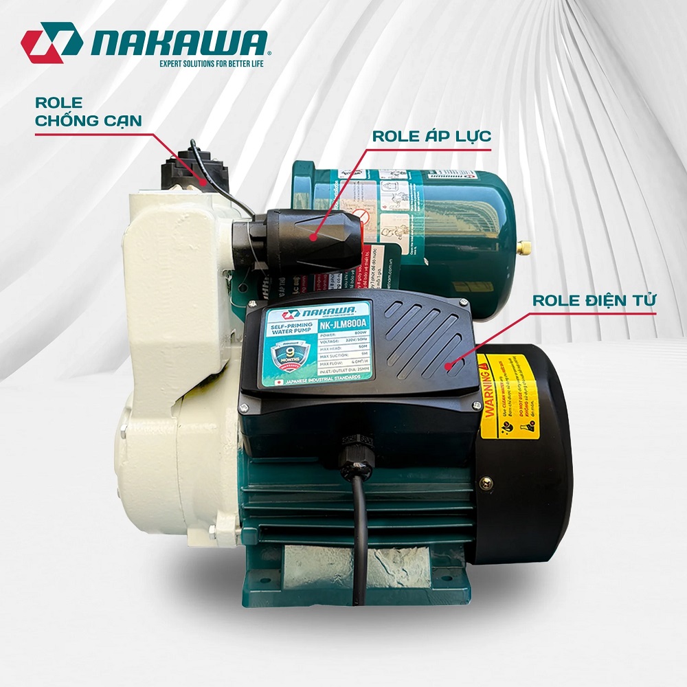 Máy Bơm Tăng Áp 850W Nakawa NK-BP850A
