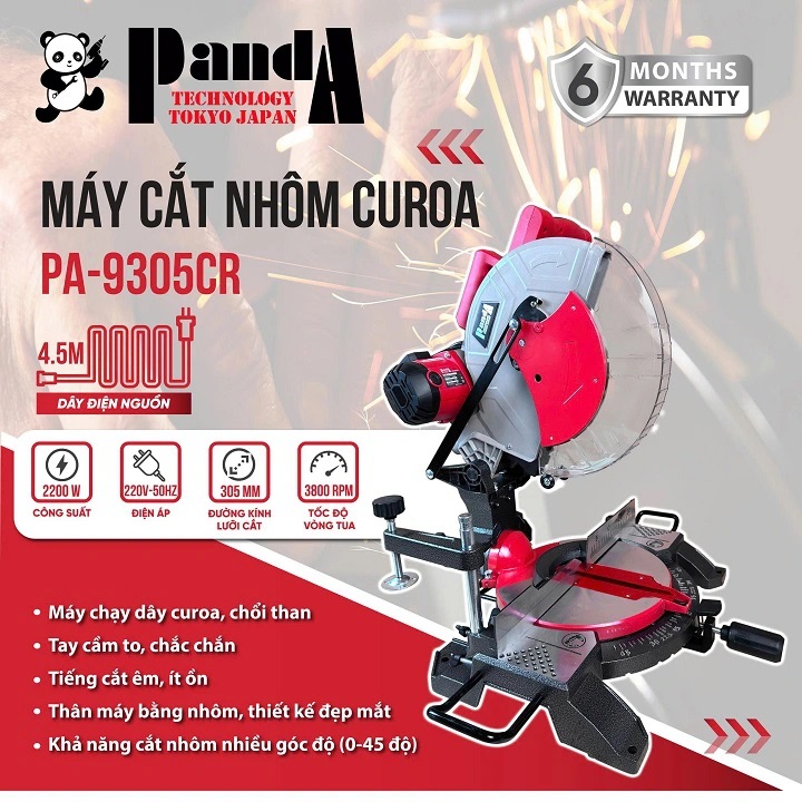 Máy Cắt Nhôm 2200W Panda PA-9305CR