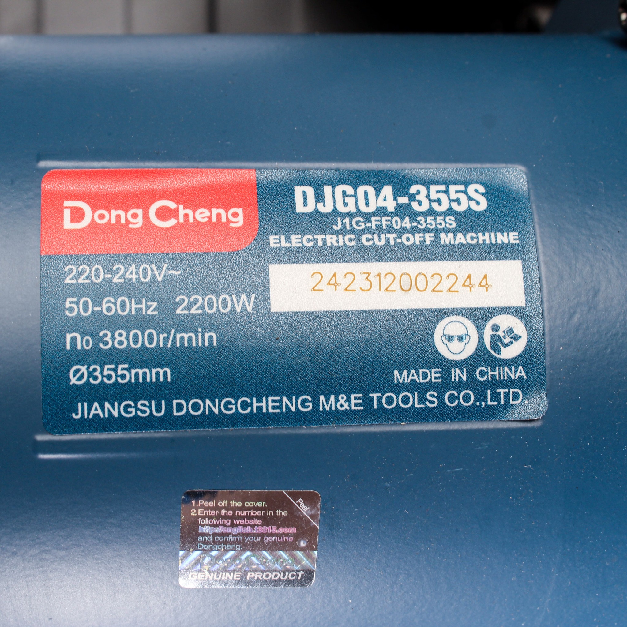 Máy Cắt Sắt 2200W Dongcheng DJG04-355S