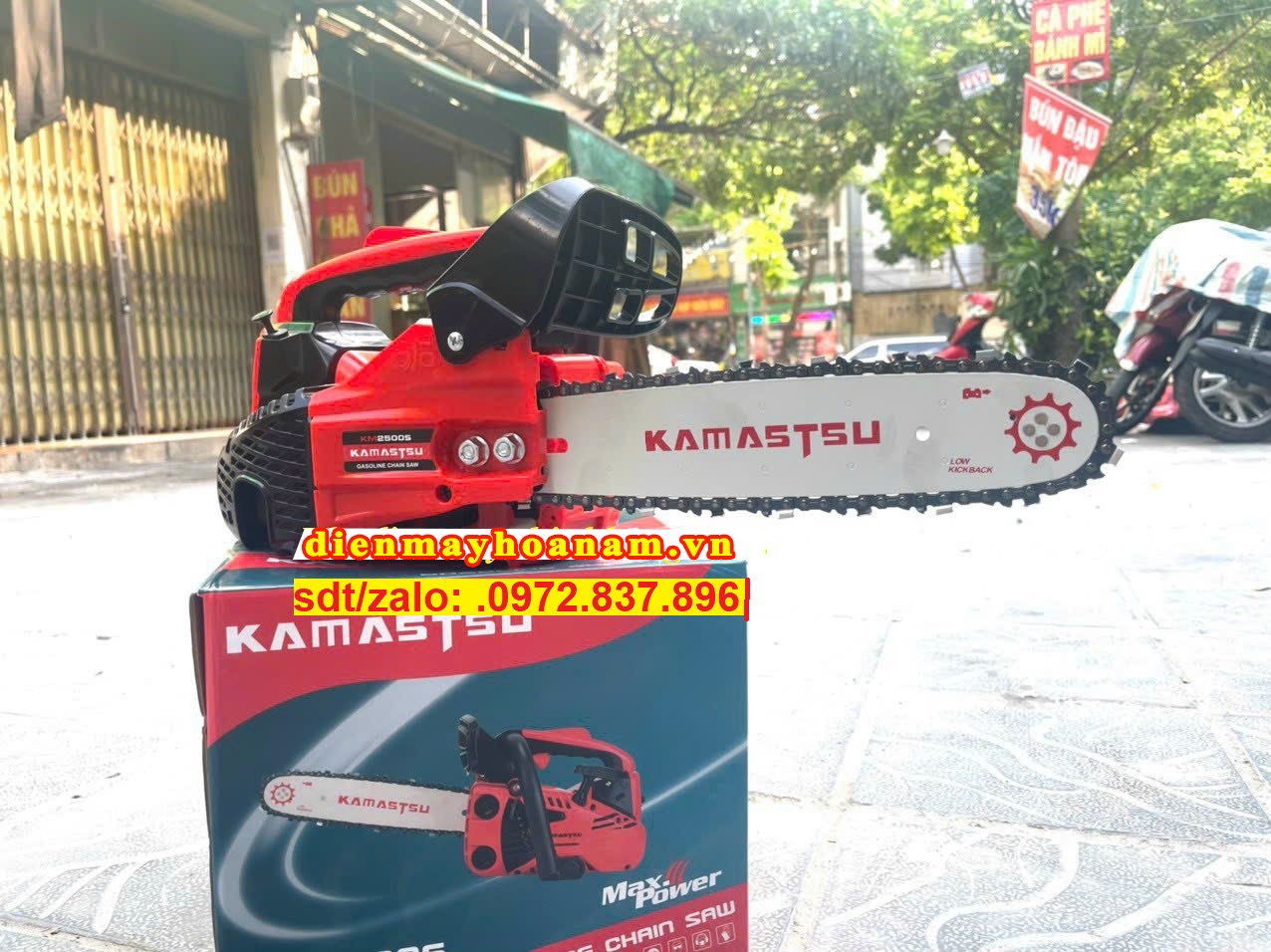 Máy Cưa Xích 2 Thì 1Kw Kamastsu KM2500S