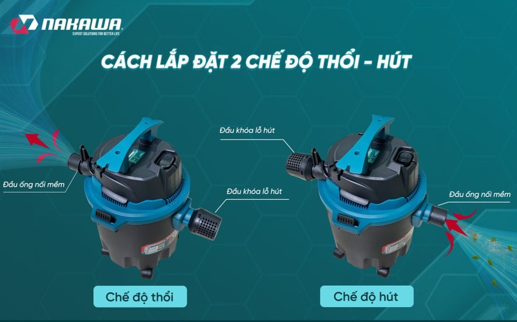 Máy hút bụi công nghiệp 1600W Nakawa NK-HB15L