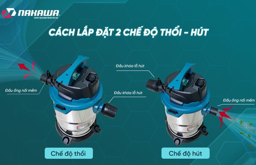 Máy hút bụi công nghiệp 1600W 22L Nakawa NK-HB22L