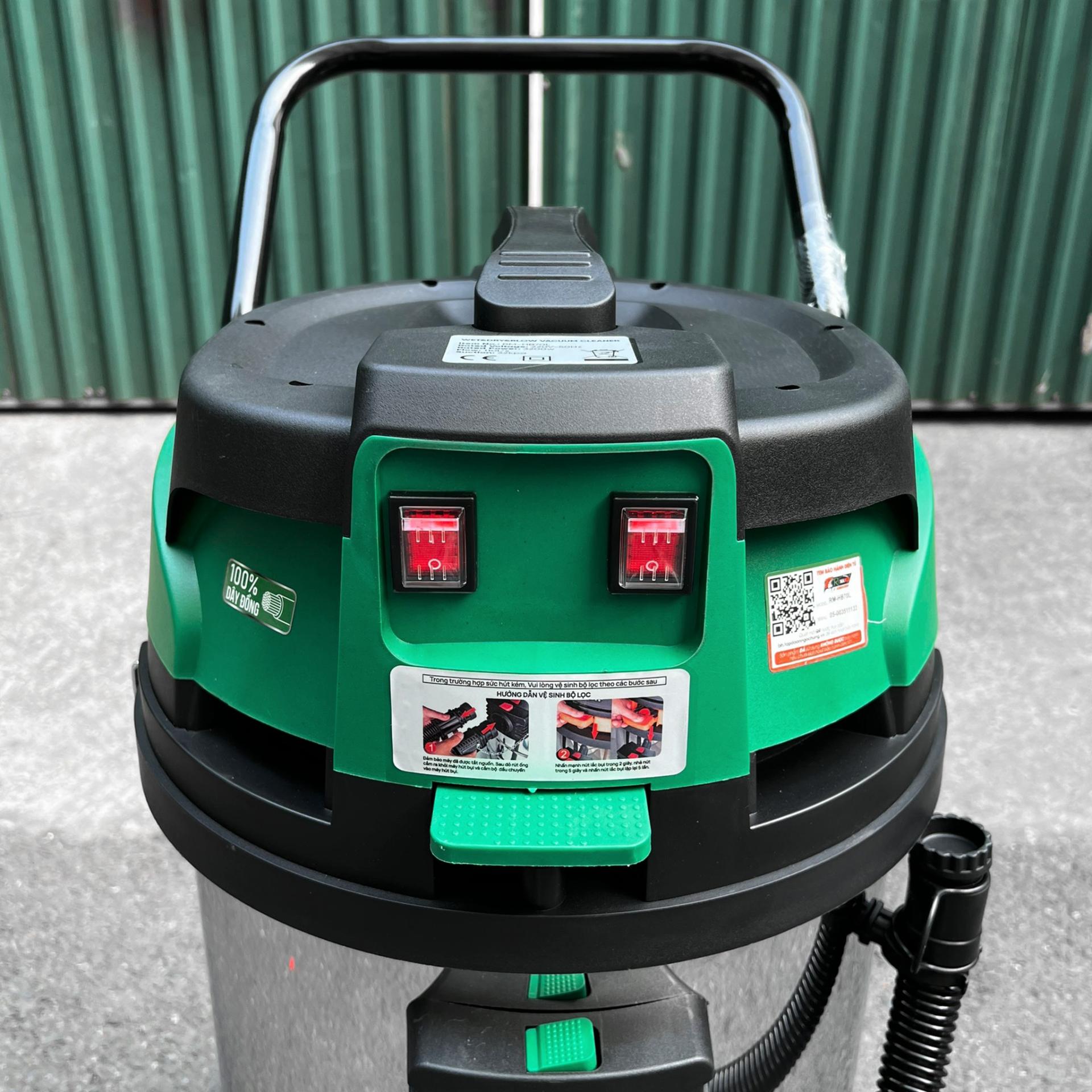 Máy Hút Bụi Công Nghiệp 3200W 70L Romano RM-HB70L