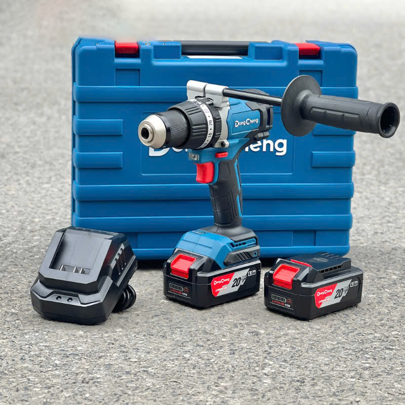 Máy Khoan Vặn Vít Dùng Pin Dongcheng DCJZ03-13 2 Pin 1 Sạc