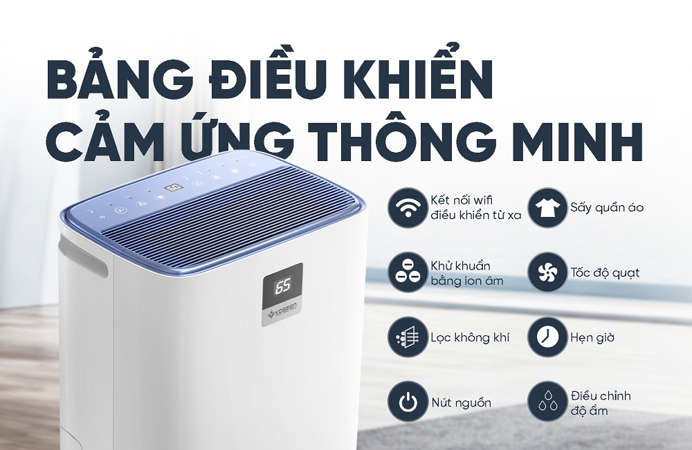 Máy Lọc Không Khí và Hút Ẩm 30L Kosmen KM-30N
