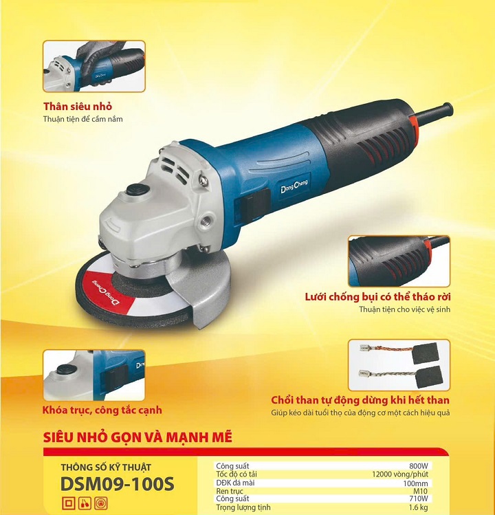 Máy Mài Góc Dongcheng DSM09-100S 800W