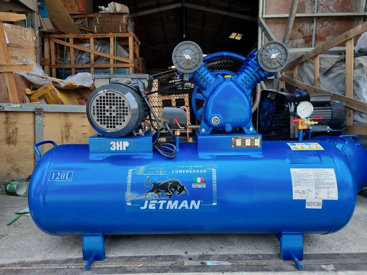 Máy Nén Khí Dây Đai Jetman 120L 3Hp PK-20120