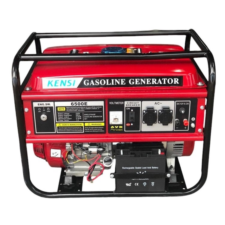 Máy Phát Điện 5Kw Chạy Xăng Kensi 6500E Đề
