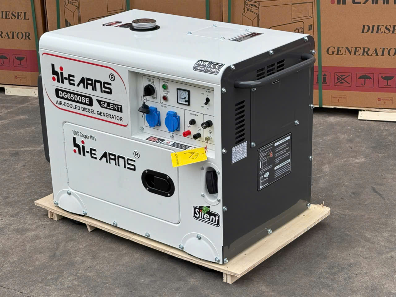 Máy Phát Điện Chạy Dầu HI-EARNS DG6500SE 5KW