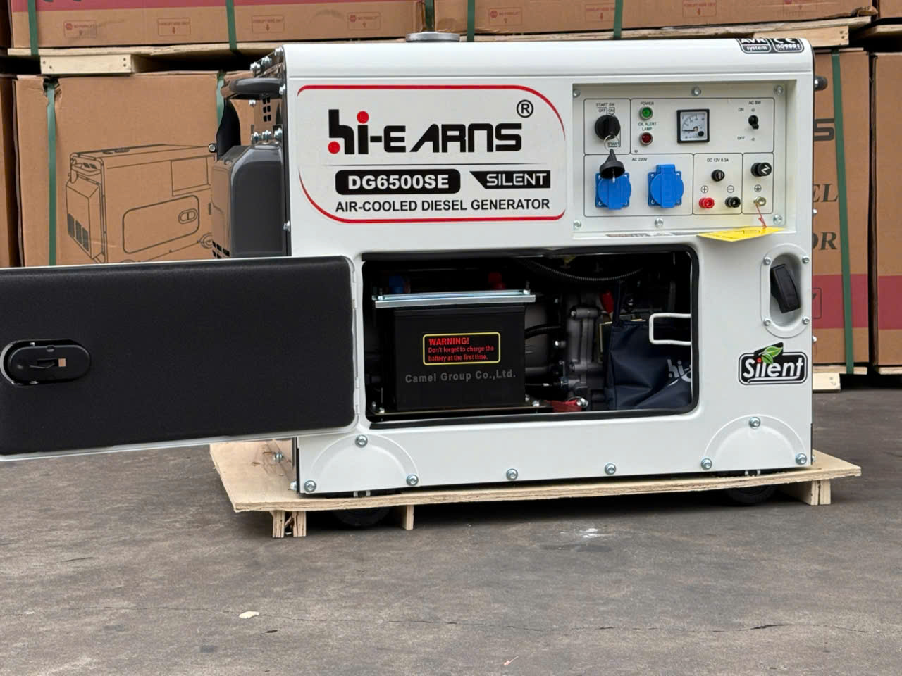 Máy Phát Điện Chạy Dầu HI-EARNS DG6500SE 5KW