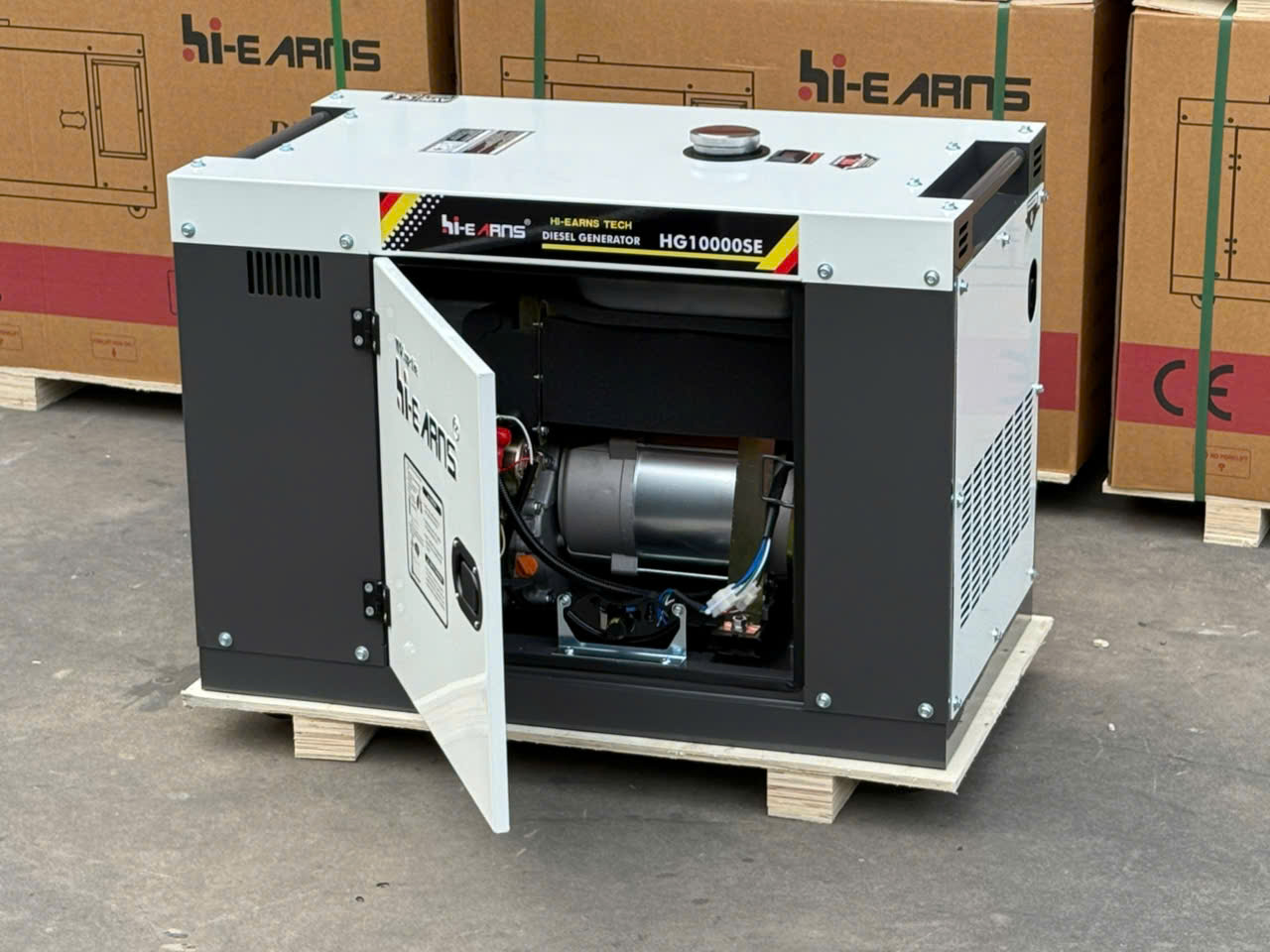Máy Phát Điện Chạy Dầu HI-EARNS 7KW HG10000SE