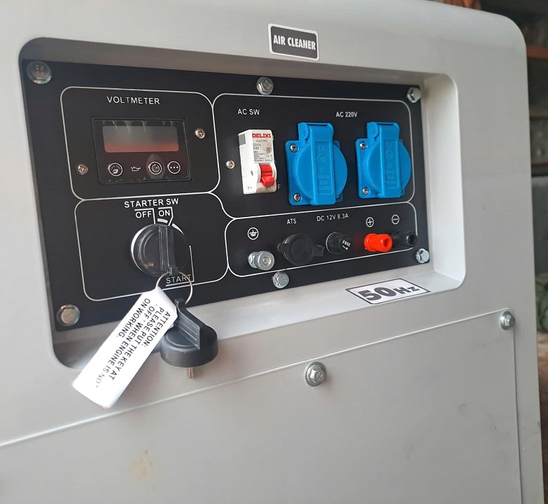 Máy phát điện chạy dầu 6kw Huspanda HD7600I inverter siêu cách âm