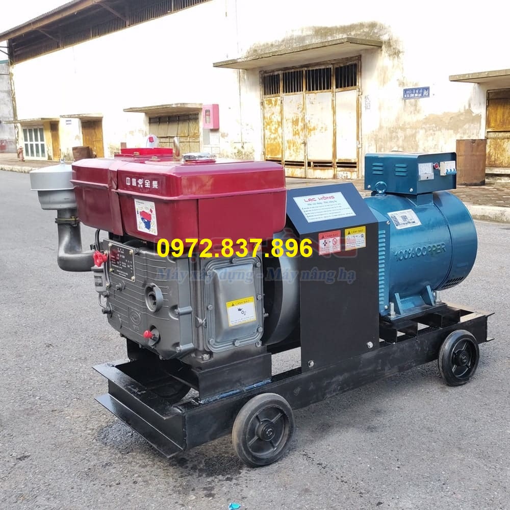 Máy Phát Điện Đầu Nổ Đông Phong 35HP 30KW (D35 Mát Nước, Đề)