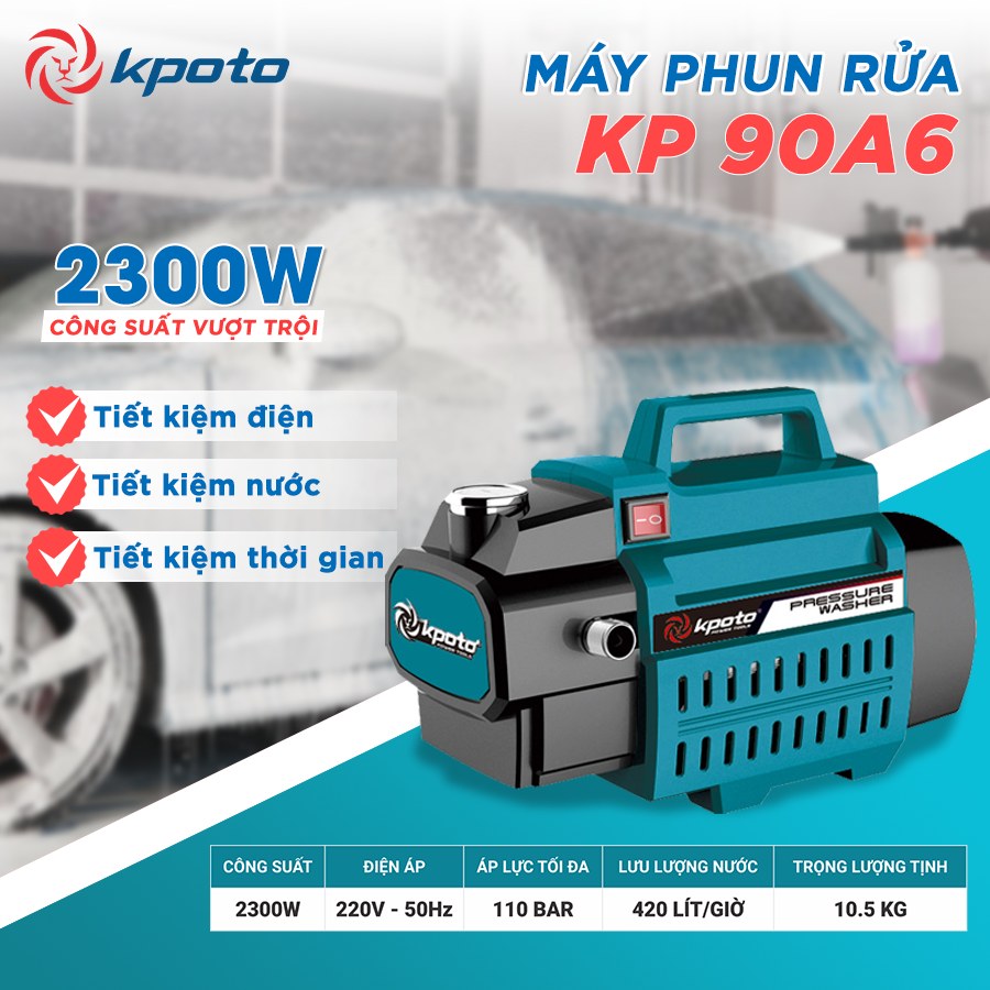 Máy Phun Rửa 2300W Kpoto KP90-A6