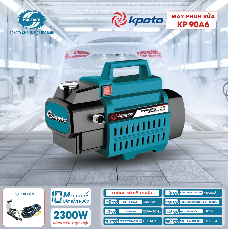Máy Phun Rửa 2300W Kpoto KP90-A6