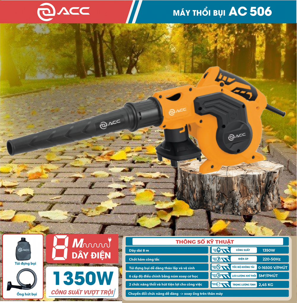 Máy Thổi Bụi 1350W ACC AC506