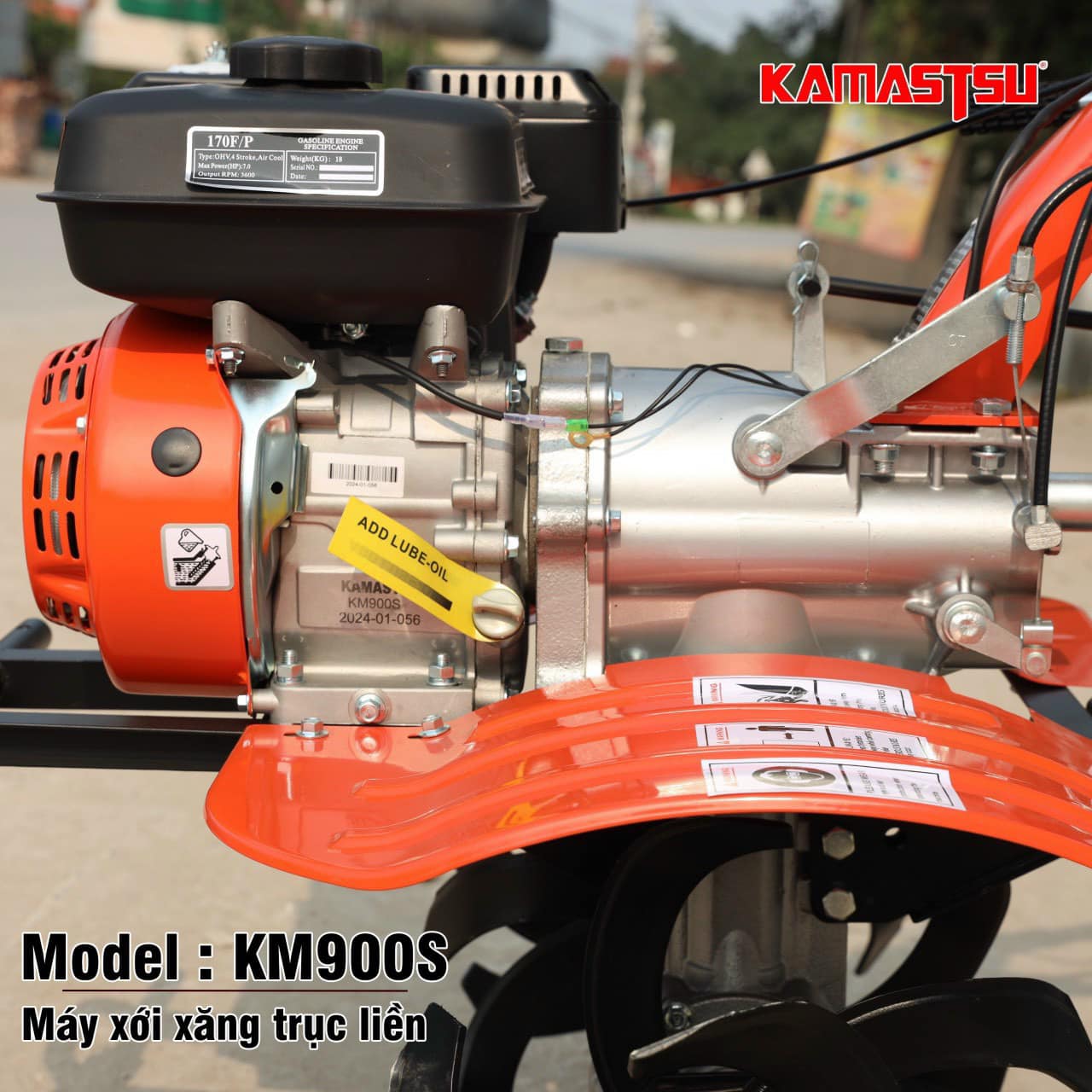 Máy xới đất chạy xăng 6.5Hp Kamastsu KM900S