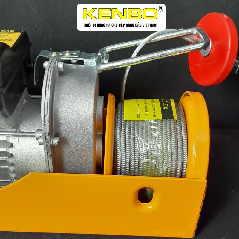 Tời Điện Mini 2000W Kenbo PA1200-12M Tải 600 - 1200 KG