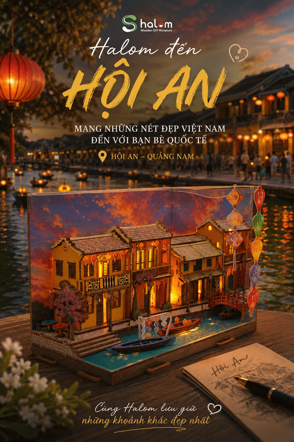 Shalom Wood tham gia Tuần lễ Sáng tạo Hội An 2026 cùng thương hiệu Halom