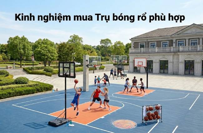 Kinh nghiệm tìm mua trụ bóng rổ phù hợp cho từng độ tuổi và mục đích sử dụng