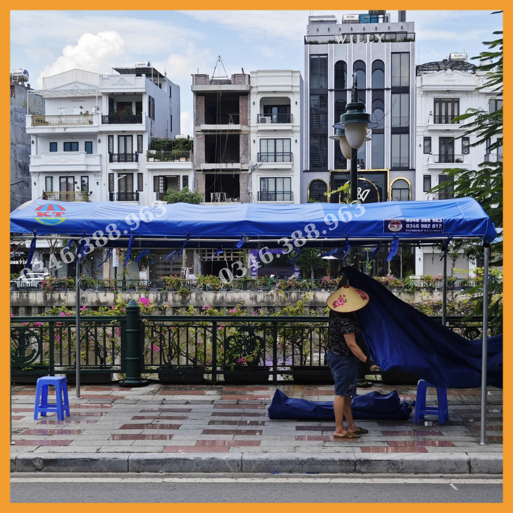 Nhà Mái Vòm Kích Thước 3M x 6M (Có Rèm Che Xung Quanh)
