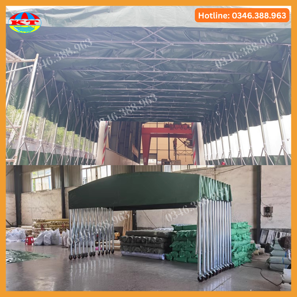 Nhà Bạt Dẫn Lối Di Động Có Bánh Xe
