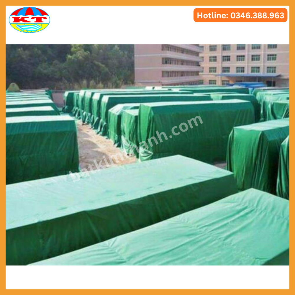 Bạt Dứa Xanh Rêu 2 Mặt