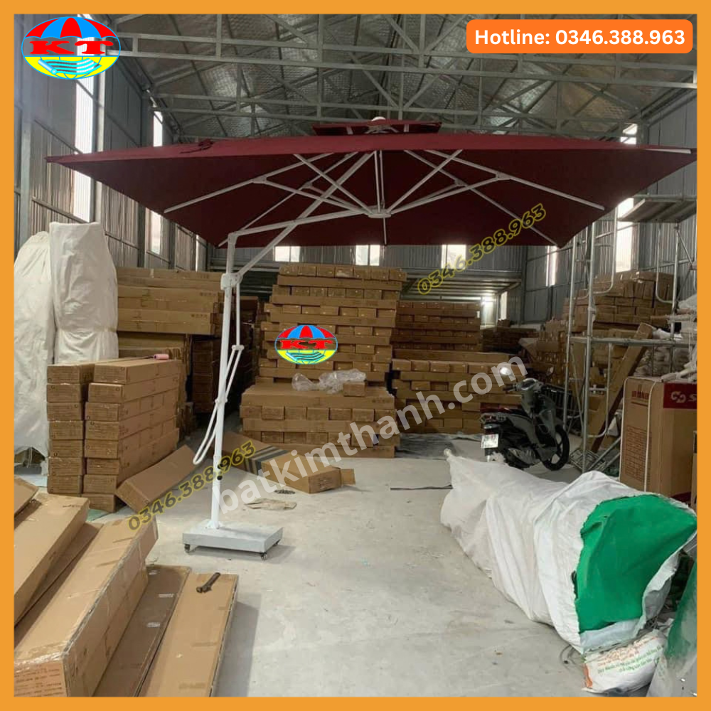 Ô Lệch Tâm Vuông 3x3m Đòn Bẩy Khung Thép