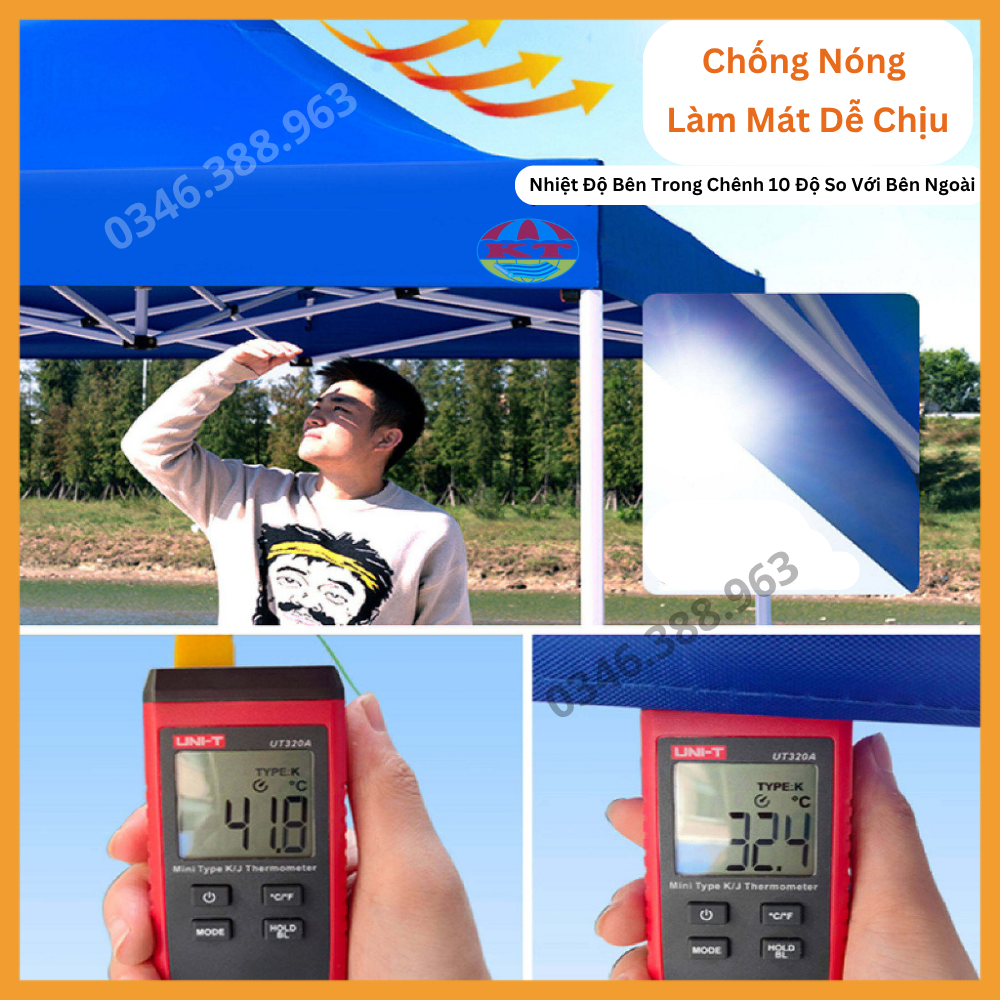 Nhà Bạt Gấp Gọn Xanh Lá Có Bánh Xe, In Logo Theo Yêu Cầu