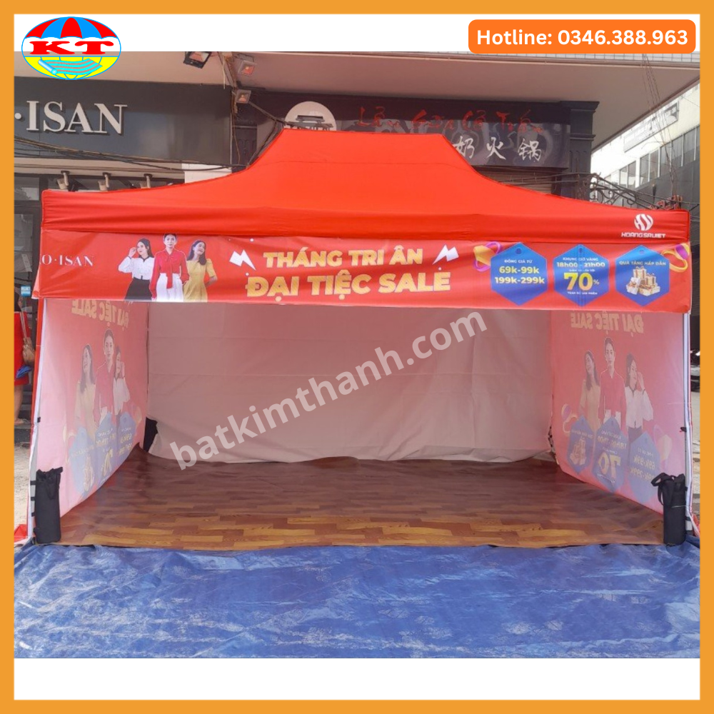 In Logo Sơn, In Nhiệt, In Lưới Nhà Bạt Di Động
