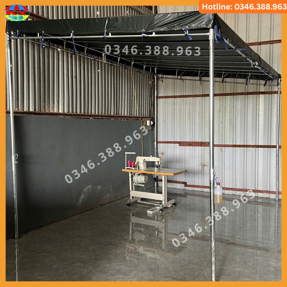 Nhà Bạt Mái Nghiêng Thoát Nước Lắp Ghép