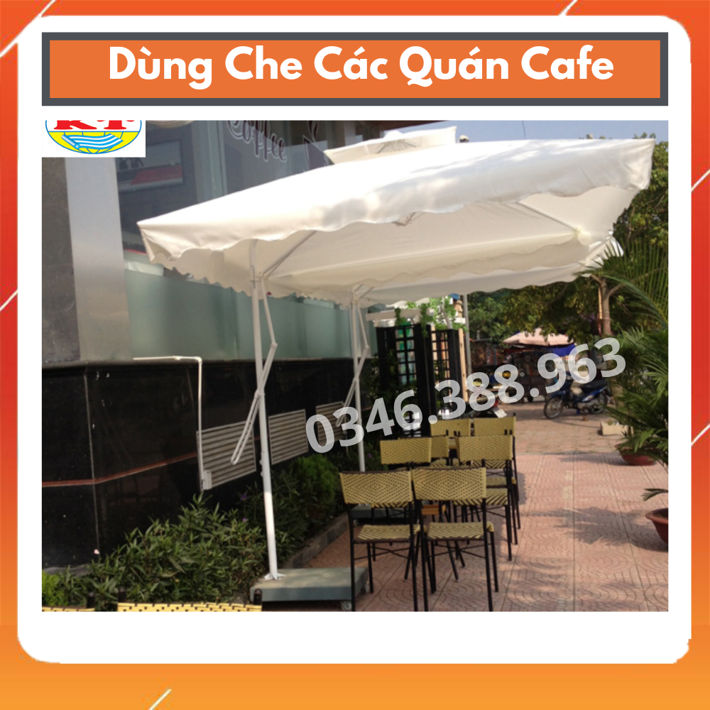 Ô Lệch Tâm Che Mưa , Che Nắng Kích  Thước 2,5M x 2,5M (Dòng phổ thông)