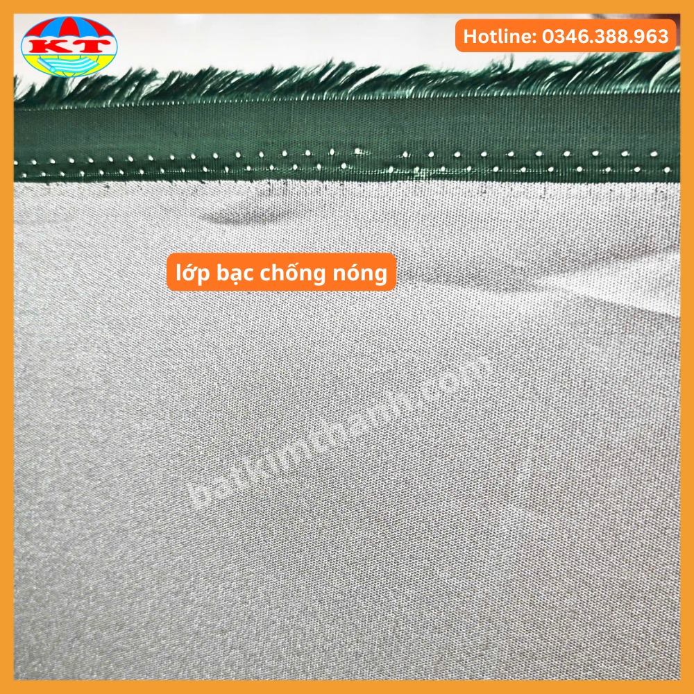 Vải dù tráng bạc xanh lá