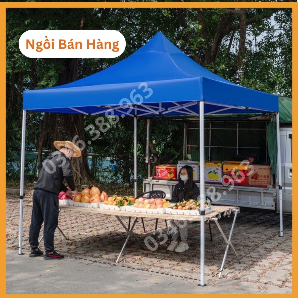 Nhà Bạt Gấp Gọn 2,5M x 2,5M