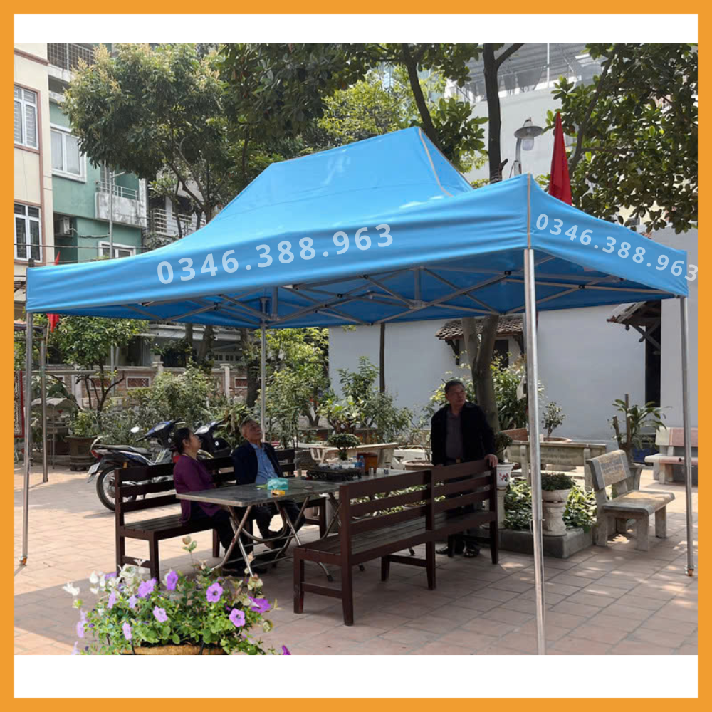 Nhà Bạt Thép Mạ Kẽm 3M x 3M